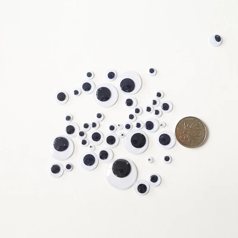 

7type 5/7/10/12/15/20/25mm Moving Eyes For Toys Dolls Googly Wiggly Eyes DIY Scrapbook Accessories