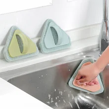 Мыть горшок щетка для плитки ручка щетка для ванны сильное обеззараживание кухни губка тереть губка Кухня треугольная щетка для чистки