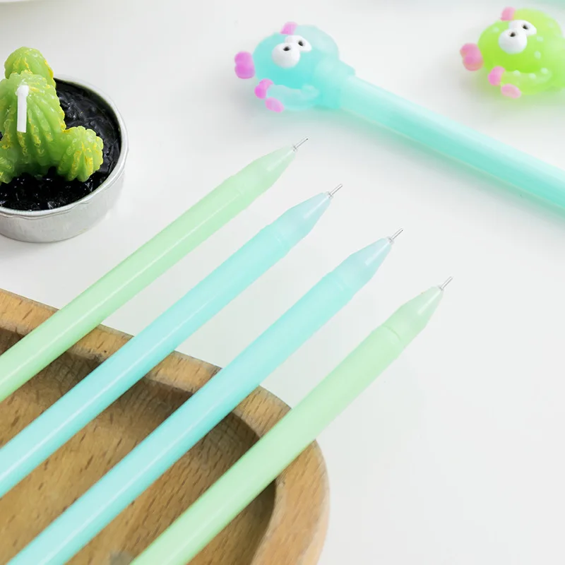 

1 Pcs Stationery Creative Cartoon Cactus Modeling Neutral Office Learning Signature Pen Full Needle Tube Pen Kawaii Stationary