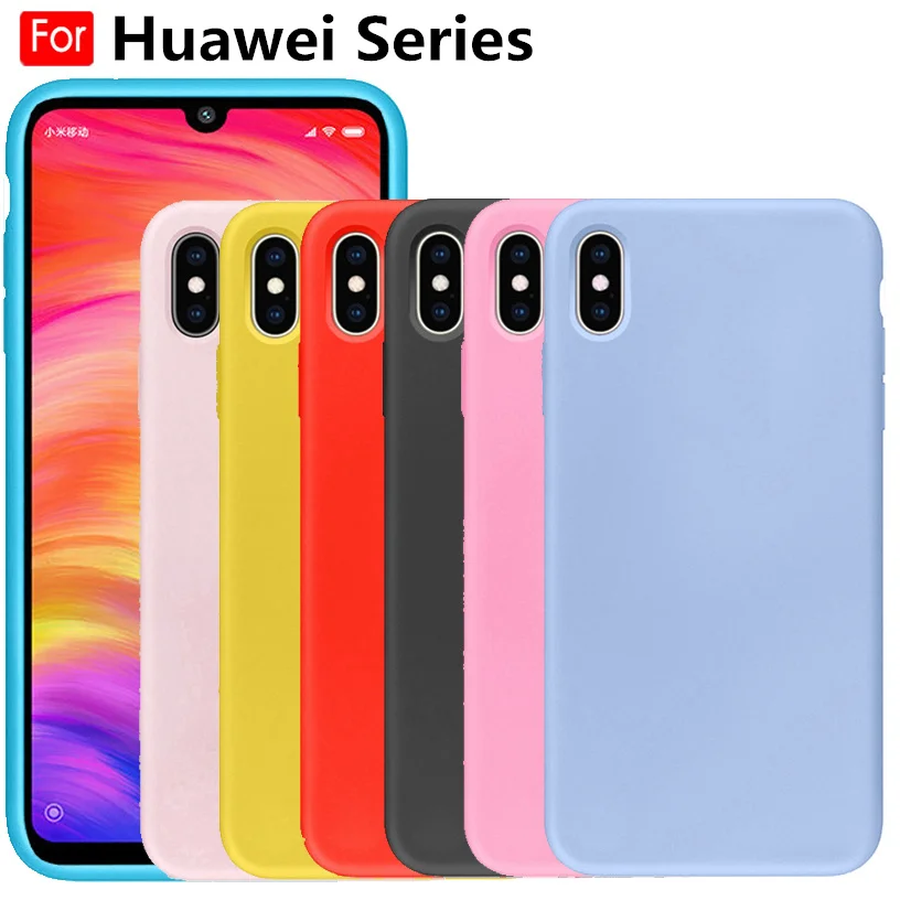 

Candy Soft Silicone Case for Huawei P30 P20 Pro P10 Plus P9 P8 Lite 2017 Honor 8 9 10 Nova 2 2i 3 3i Mate 10 Lite Y7 Y6 2018