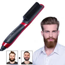 Выпрямитель для волос и бороды, Электрический Профессиональный Выпрямитель для бороды, выпрямитель для волос