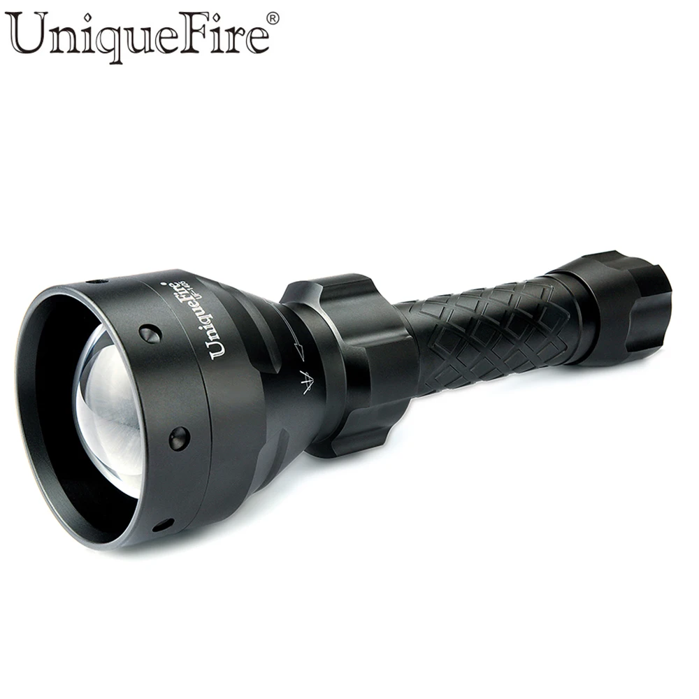

UniqueFire 1405 IR 850nm Infrared Led Flashlight 67mm Convex Lens Zoomable Tactical Flashlight By 18650 Battery For Hunting