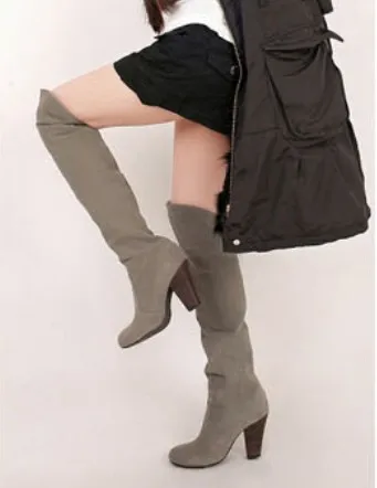 BLXQPYT/ г. Осенне-зимние сапоги выше колена, большие размеры 34-43 женские пикантные высокие сапоги на высоком каблуке, с круглым носком, на платформе, В рыцарском стиле, 818