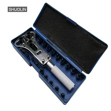 Часы инструменты универсальный открытый инструмент для ремонта стола, Открытая нижняя крышка с Ремешки для наручных часов ferramentas, horological инструменты S024