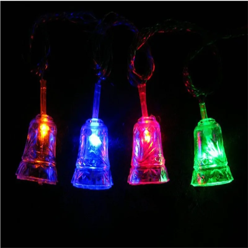 

5 m 24 Bell leds LED Holiday Lighting Strings Christmas Lights Garland Chandelier Curtain Lamps for Wedding New Year Holiday
