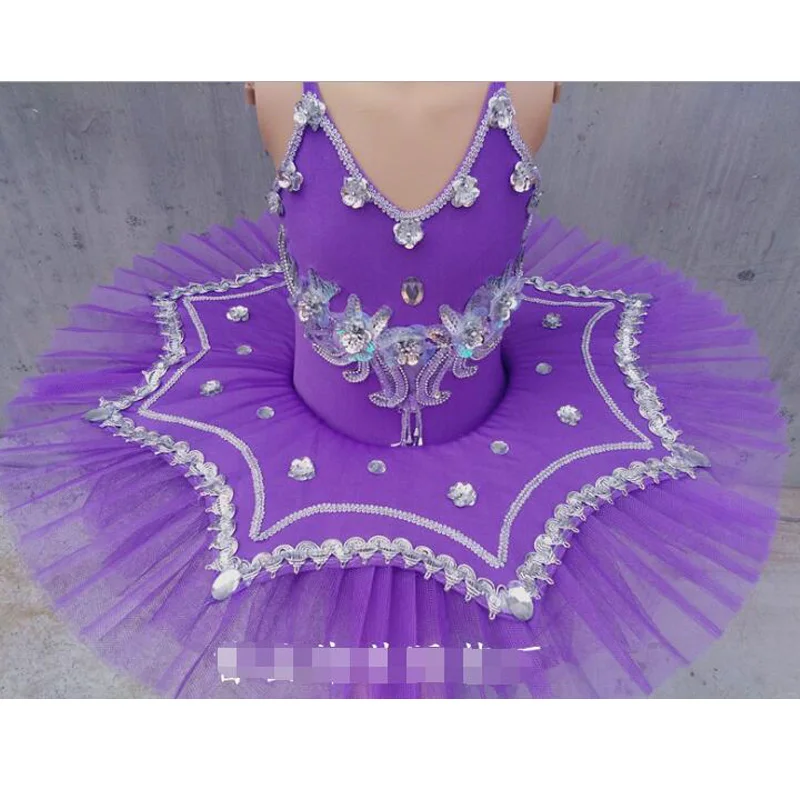 Детская Лебединое Танцы костюмы платье Детская Балетная Танцы наряды одежда для сцены профессиональная балетная Одежда для танцев, пачка платье для девочек