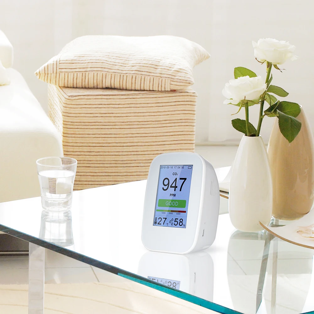 

Air Quality Detector Indoor Outdoor Digital PM2.5 Gas Monitor LCD TVOC Tester Instrument Meter Air Analyzers Rechargeable