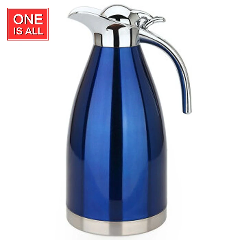 2000ml European Thermal Water Pot Tea Coffee Pot Thermos Stainless