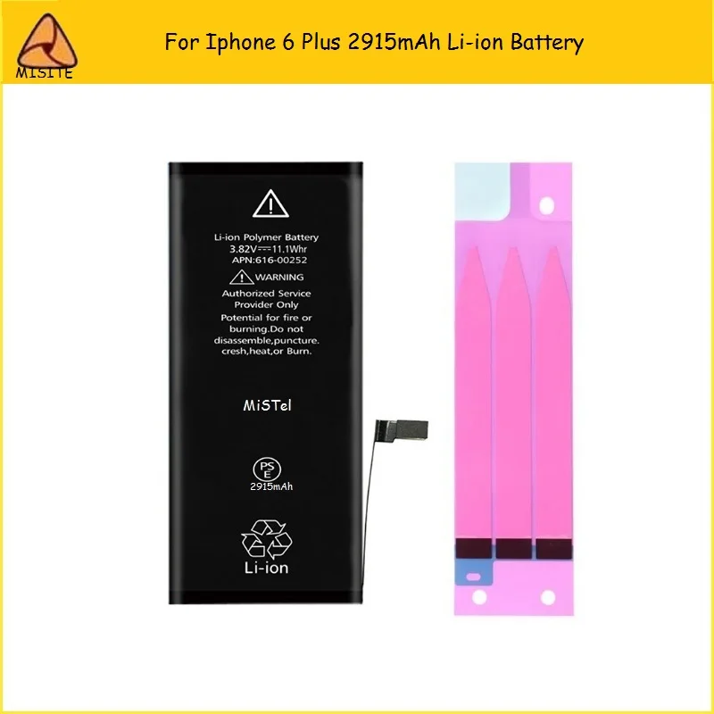 

High Quality Tested OEM Mobile Phone 6Plus Battery For Iphone 6Plus 6P 5.5''2915mAh Full Capacity Li-ion Inner Built Battery