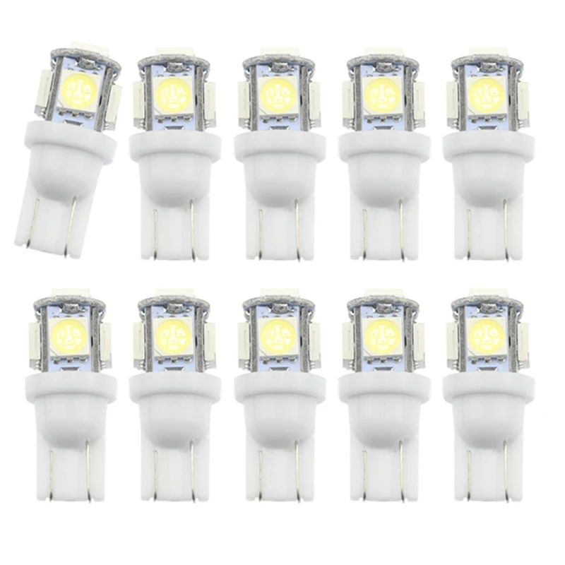 

DXZ 2PCS Car Led 12v T10 5050 Super White 194 168 w5w Led Parking Bulb Car Styling yellow car accessories car interior light