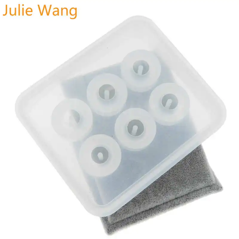 Julie Wang 1 комплект 12/16 мм прозрачные силиконовые сферической формы DIY Эпоксидной шар бисер литейной формы круглый шарик инструмент для