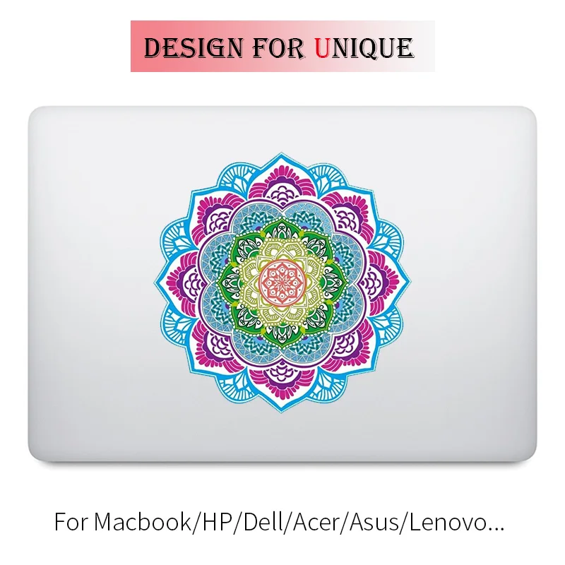 Classical Mandala Colorful Laptop Sticker for font b Apple b font font b Macbook b font
