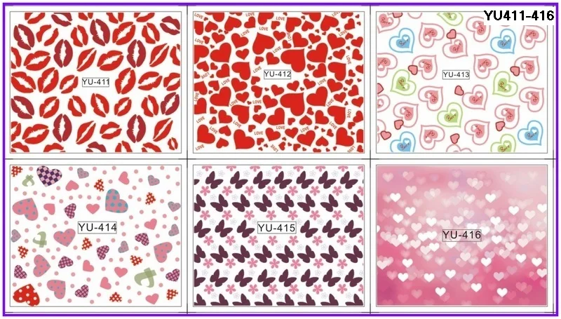 Valentine S Day Nail Art Designs 1sets 11designs Water Transfer Nail Art Sticker New Valentine Letterfor Nails Decor Decals Diy Beauty Polish