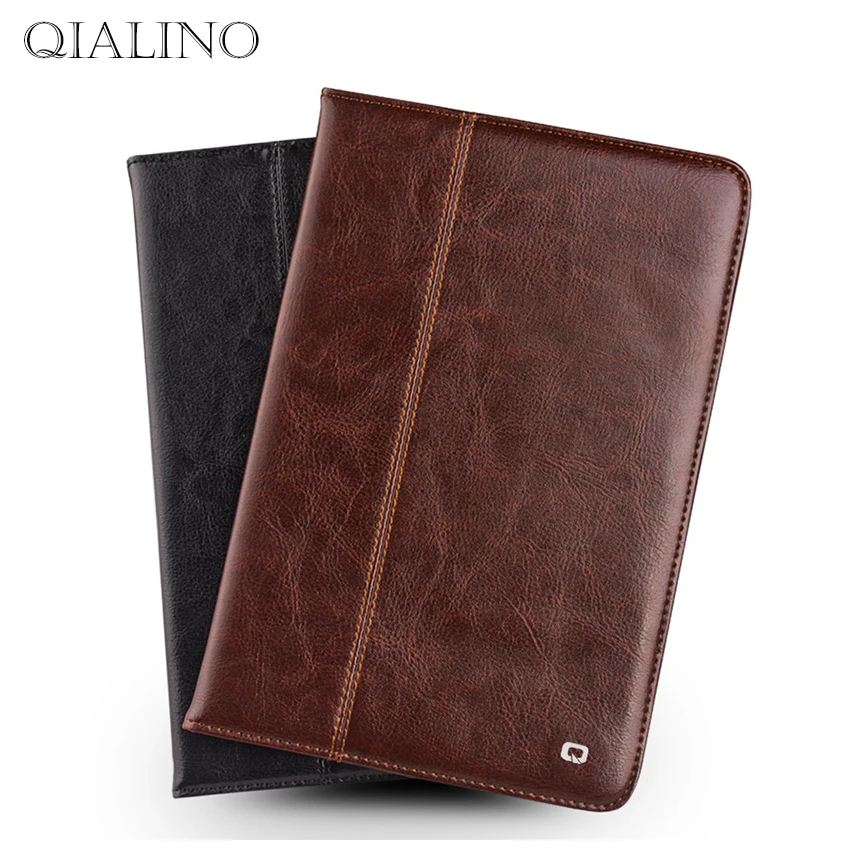 

Qialino Wallet Case For iPad 2 3 4 Tablet Case Cover 9.7'' Genuine Leather Stents Dormancy for Apple iPad 2 3 4 Protecive Stand