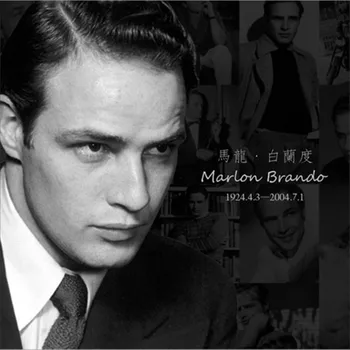 

12 sheets/LOT Marlon Brando postcard Classical Retro Black And White Vintage Postcard Gift