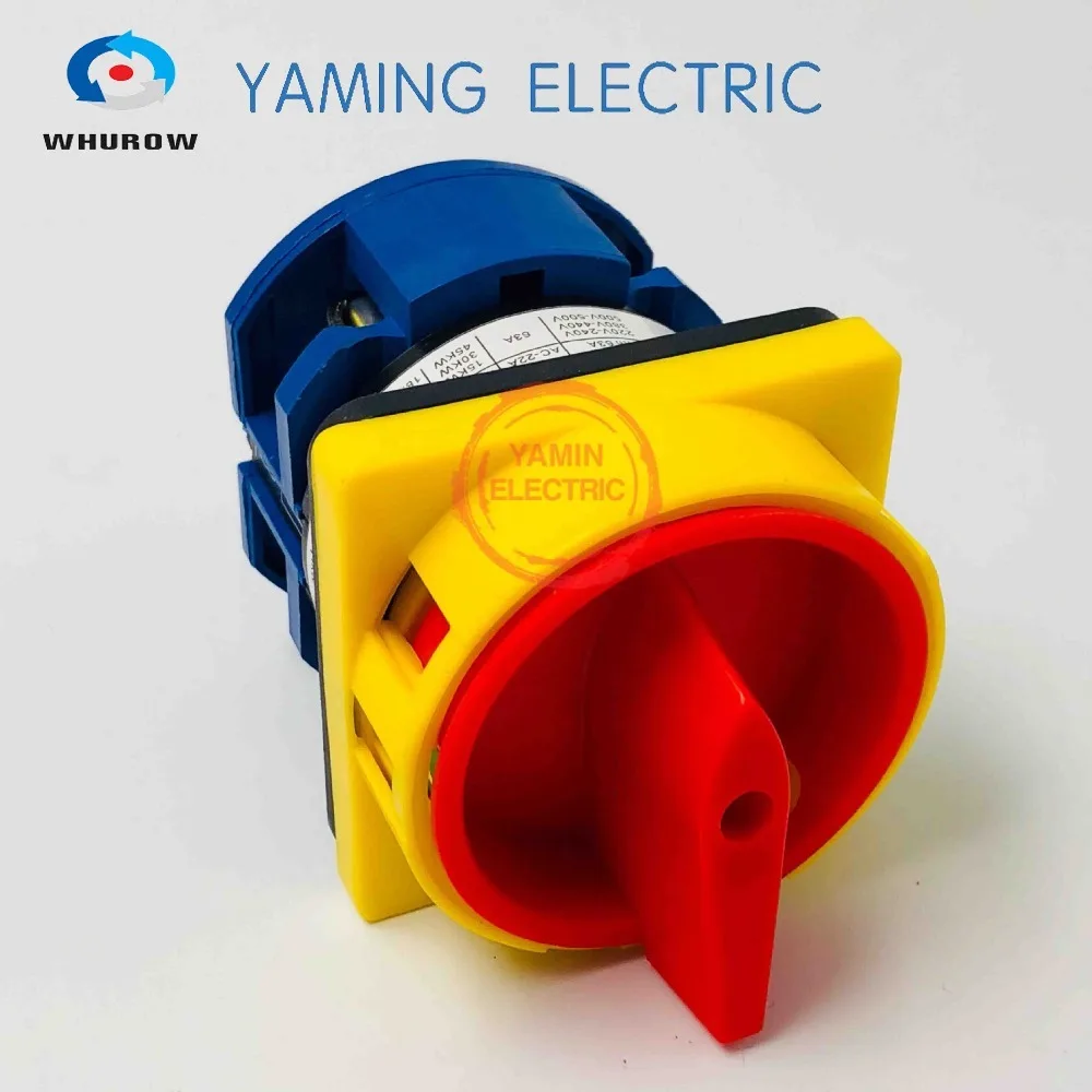 LW26GS YMW26 63/1 вращающаяся рукоятка переключателя 2 Позиции ВКЛ ВЫКЛ навесной замок 690