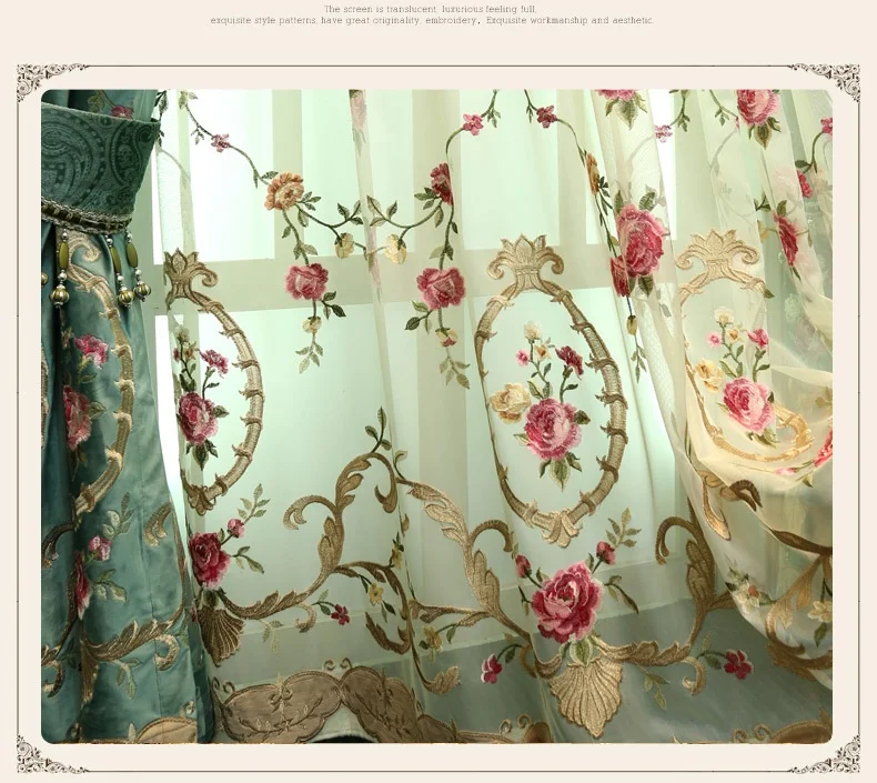 Европейские минималистичные современные роскошные шторы с вышивкой для гостиной, столовой, спальни