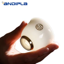 Китайский стиль белый нефрит фарфоровая чайная посуда чайный стакан чайный набор кунг-фу чайная церемония домашний мастер чашка чайные чашки Посуда для напитков маленькая чайная чаша