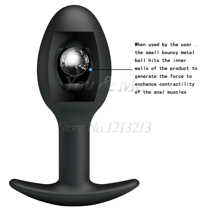 Anal Beads vagina Masturbator dildo Metal Ball Inside Muscles Trainer Single Ball Butt Plug erotic Sex toys Product for Couples