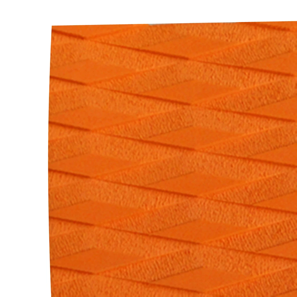 Non-slip EVA SUP Surfboard Skimboard Traction Pad Deck Grip Mat DIY Surfing Accessories 30 x 21 x 0.5 cm Black/Blue/Orange