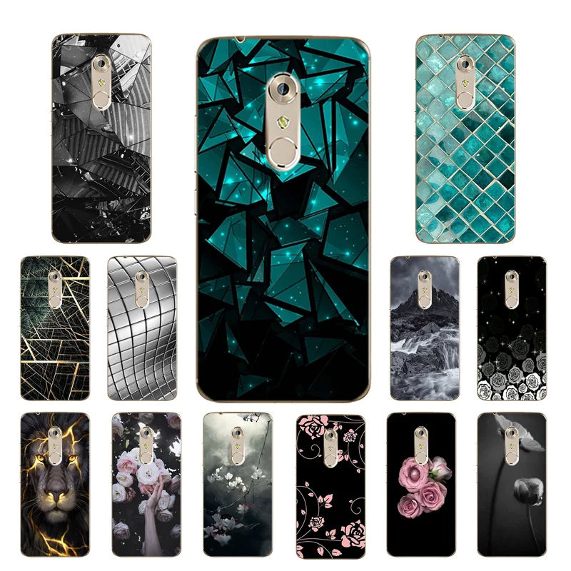 

for ZTE Axon 7 A2017 Cases Soft Silicone Triangle Printing 5.5 inch Back Clear Cover Ultra Thin TPU for ZTE A2017 Phone Case