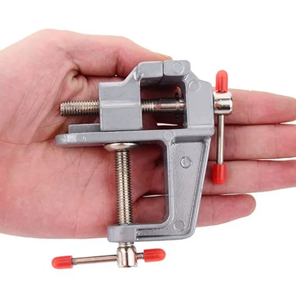

Mini Aluminum Alloy Jewelers Hobby Vice Clamp On Table Bench Vise Tool