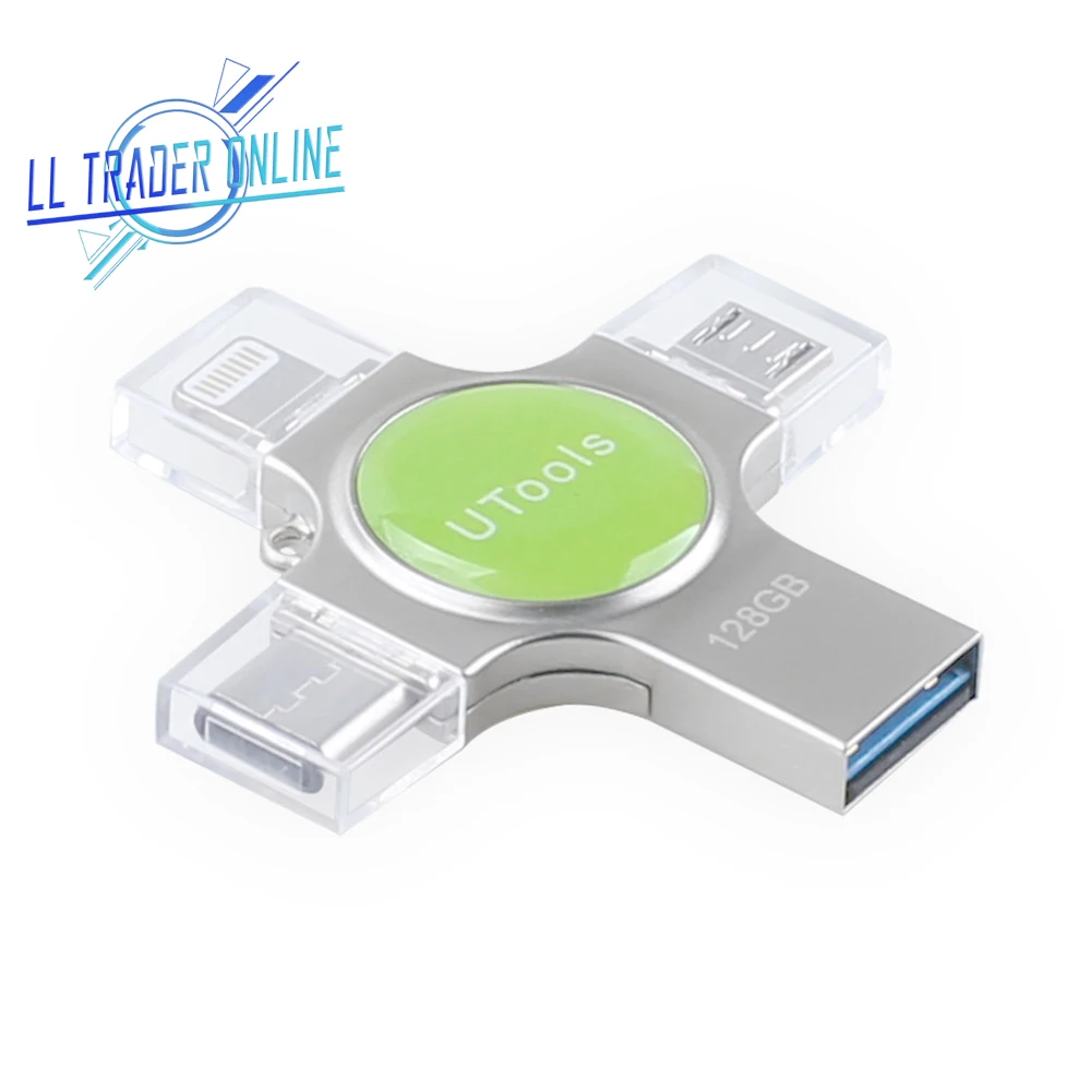 LL TRADER Mini USB карта памяти 128 Гб OTG USB флеш-накопитель для iPhone 64 ГБ флеш-накопитель для iOS iPad Android type-C 32 Гб