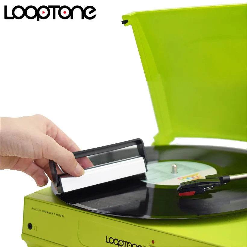 LoopTone Turntable Player Accessory Anti Static Carbon Fiber Vinyl record Cleaner Cleaning Brush CD/LP