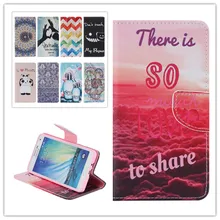 Fashion Flip PU Leather+Silicone Cover case For Samsung Galaxy A7 A700 SM-A700F Magnetic Wallet cartoon pattern Phone shell