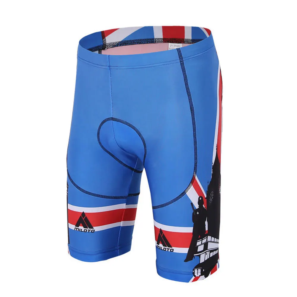 Blue Summer Cycling Shorts Padded Miloto Men's Bike Shorts Pad Bicycle ...
