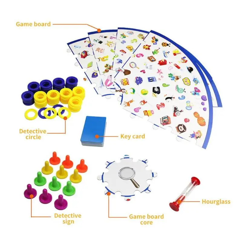 Детективы глядя диаграмма Настольная игра Пластик головоломки для Тренировки Мозга игровой комплект