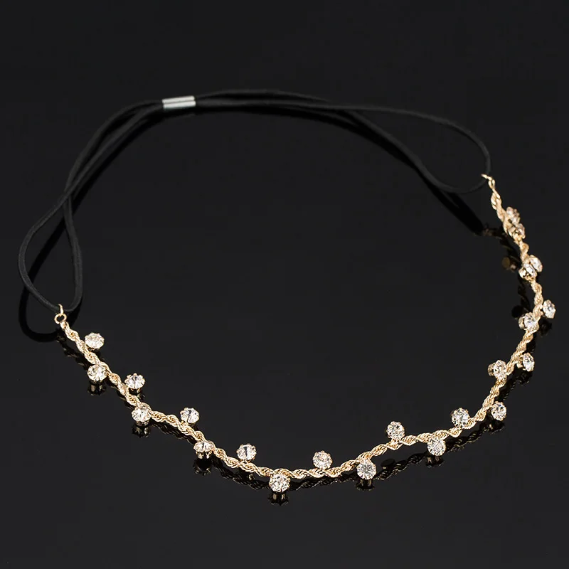 Women Hair Accessories Crystal Chain Charms Head Bands Women Jewelry Wedding Bridal Hair Jewelry H008 hair accessory jewelry accessories hair headdress bridal headwear hair band crown