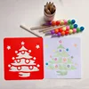 6pcs Plastic Picture Drawing Template Stencils Rulers Painting Kids Diy Art Paper Coloring Cards Scraping Drawing Toys GYH 4