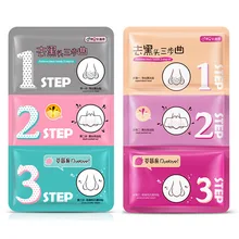 Удаление черных точек глубокое очищение уменьшение пор, акне нос 3 шага паста очищающий лосьон носы уход улучшает проблемы с кожей горячий