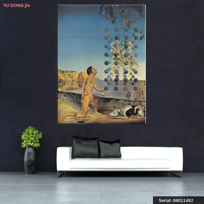 

Salvador Dali Still life Abstract oil Painting Drawing art Spray Unframed Canvas figure technical wall hand technical06011482
