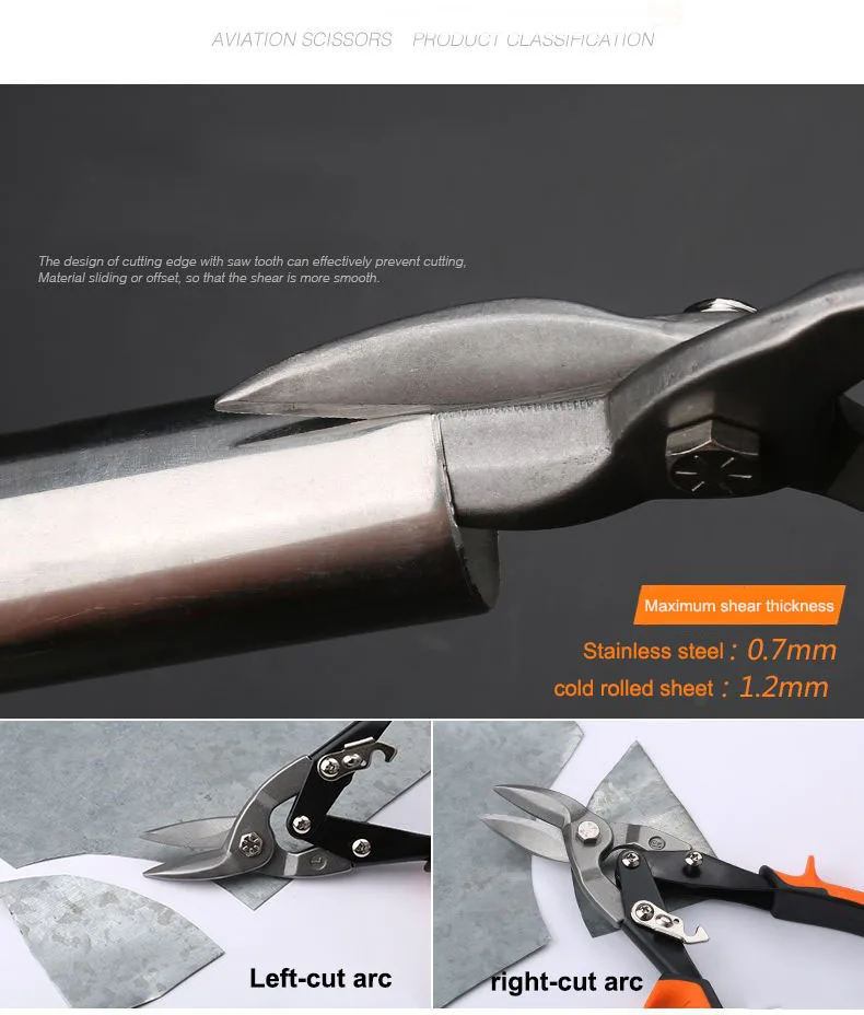 Uneefull 3 комплекта промышленные из нержавеющей стали авиации ножницы бытовые ЖЕЛЕЗНЫЕ НОЖНИЦЫ Американский стальная проволока Cut авиации
