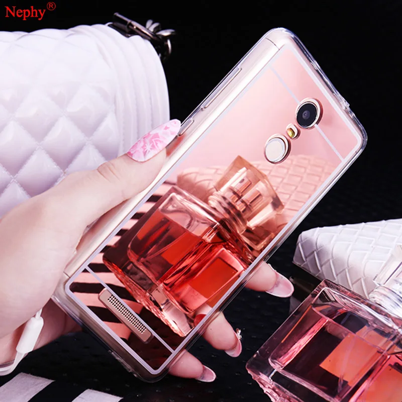

Nephy Soft Silicone Mirror Case For Xiaomi Mi 6 8 Redmi 4A 4X 5 Plus 5A 6 Pro 6A S2 Note 3 4 4X Global TPU Cell Phone Back Cover