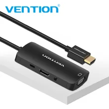 Vention HDMI to VGA Adapter for PS4 Pro TV Box Raspberry pi 3 Laptop HDMI Splitter Digital Analog Video Audio HDMI to HDMI Cable