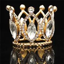 Детские диадемы и короны для обувь девочек мальчиков день рождения Выходные туфли на выпускной бал Королевский Король диадема Малый Мини короны