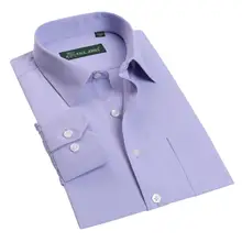 Pauljones новое качество бренд саржа с длинным рукавом мужские деловые рубашки 5XL азиатское одноцветное платье рубашки Карьера мужская одежда