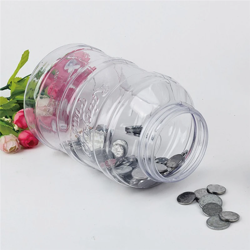 Piggy Bank Counter Coin Electronic Digital LCD Counting Coin Money Saving Box Jar Coins Storage Box For USD EURO Money