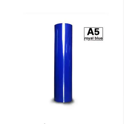 1 Лист 1" x 40"/30 см x 100 см Гибкий ПУ ПВХ теплопередача виниловая Гибкая высокоэластичная железная пленка для HTV DIY - Цвет: royal blue