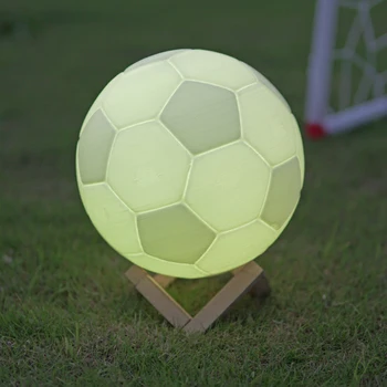 

3D Print football 2019 kids LED night light for Children Baby Color change Bedroom sleep lamp gift Bar Soccer Decor