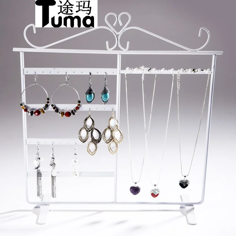 Iron earrings racks necklaces jewelry storage racks princess earrings