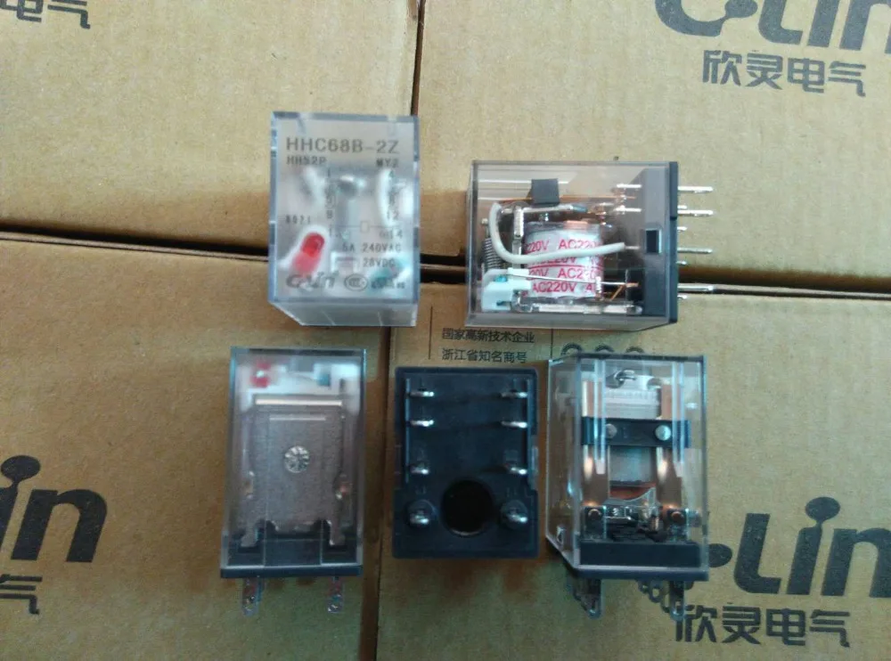 

Brand new original authentic C-Lin HHC68B-2Z HH52P MY2 YZR2PD JZX-22F(D)/2Z Relay AC220V