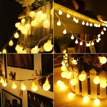 30 в 100 светодиодов, светодиодная Водонепроницаемая гирлянда для рождественской елки, свадьбы, домашнего интерьера, на батарейках