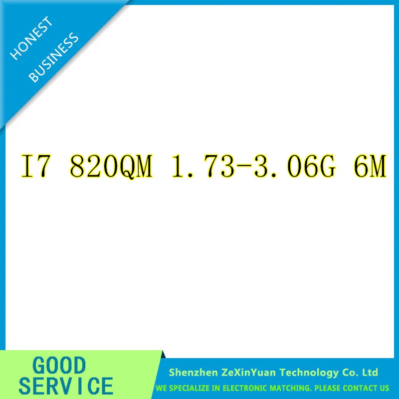 

i7-820QM SLBLX Processor 8M Cache 1.73 GHz to 3.06G Qual Core TDP 45W I7 820QM PGA988 Laptop Cpu 840qm