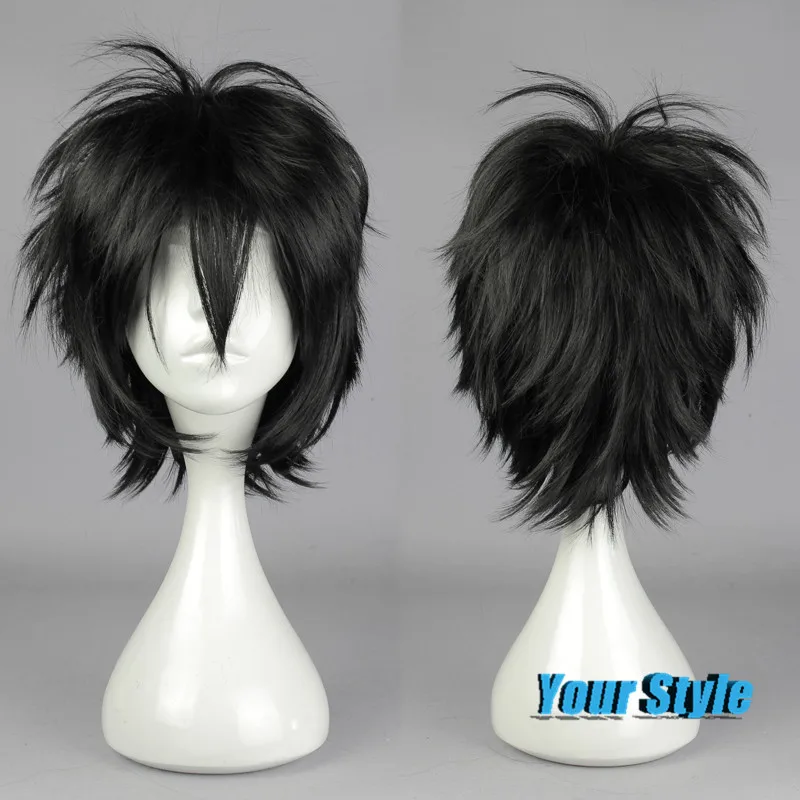 2016 New Black Short Pixie Cut Wigs Haircuts Anime Seraph Of The End Owari no Seraph