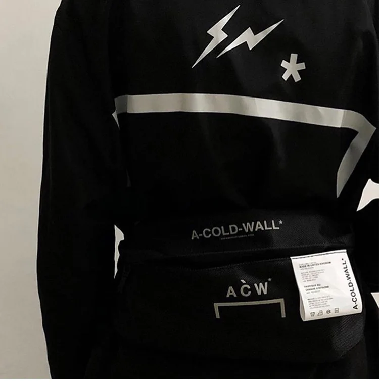 Высокое качество A-Cold-Wall ACW для женщин и мужчин унисекс Waistbag сумки хип-хоп Уличная ACW сумки рюкзак