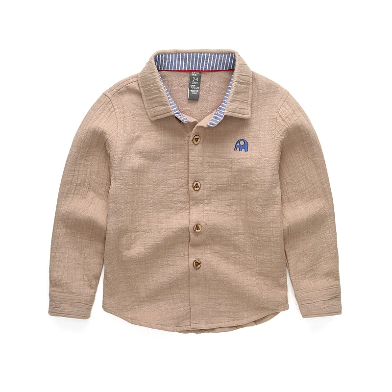 

Dollplus 2019 New Baby Kids Shirts Cotton Long Sleeve School Shirts for Boys Spring Autumn Children's Clothing Fashion Casual